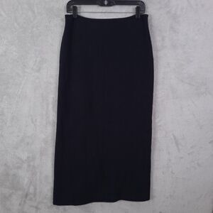 Jil Sander Maxi Skirt Women Black Size 38 Cashmere Fleece Wool Blend Minimalist